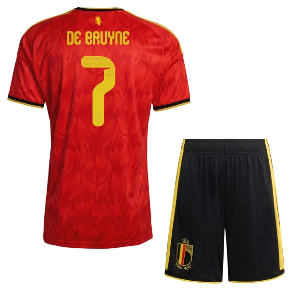 Camiseta Bélgica Kevin De Bruyne 7 Niños 1ª Equipación Mundial 2026
