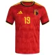 Camiseta Bélgica Openda 19 Hombre 1ª Equipación Mundial 2026