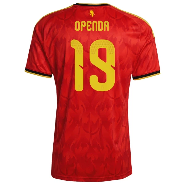 Camiseta Bélgica Openda 19 Hombre 1ª Equipación Mundial 2026