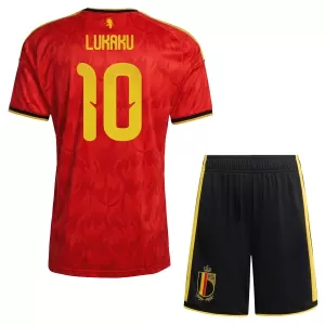 Camiseta Bélgica Romelu Lukaku 10 Niños 1ª Equipación Mundial 2026