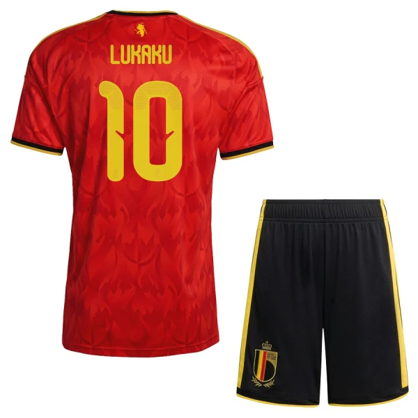 Camiseta Bélgica Romelu Lukaku 10 Niños 1ª Equipación Mundial 2026