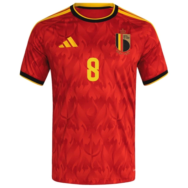 Camiseta Bélgica Tielemans 8 Hombre 1ª Equipación Mundial 2026