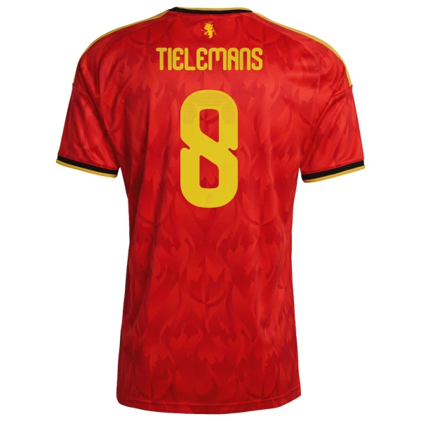 Camiseta Bélgica Tielemans 8 Hombre 1ª Equipación Mundial 2026