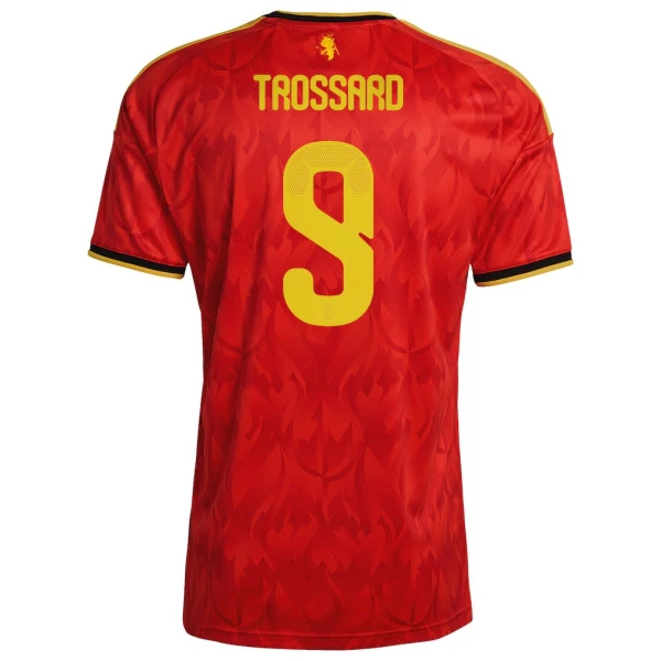 Camiseta Bélgica Trossard 9 Hombre 1ª Equipación Mundial 2026