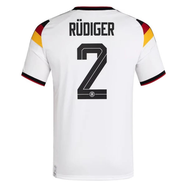 Camiseta Alemania Antonio Rüdiger 2 Hombre 1ª Equipación Mundial 2026