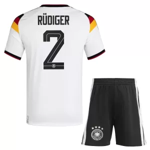 Camiseta Alemania Antonio Rüdiger 2 Niños 1ª Equipación Mundial 2026