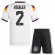 Camiseta Alemania Antonio Rüdiger 2 Niños 1ª Equipación Mundial 2026