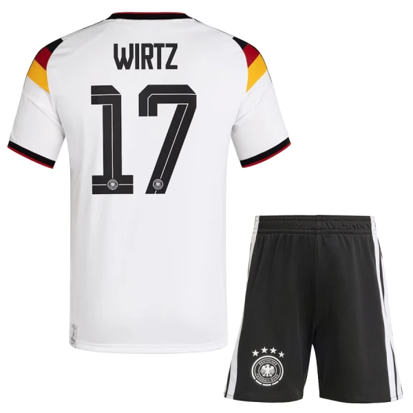 Camiseta Alemania Florian Wirtz 17 Niños 1ª Equipación Mundial 2026