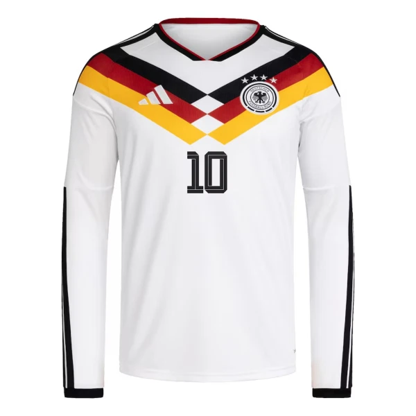 Camiseta Alemania Jamal Musiala 10 Hombre 1ª Equipación Mundial 2026 Manga Larga