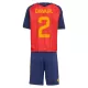 Camiseta España Carvajal 2 Niños 1ª Equipación Mundial 2026