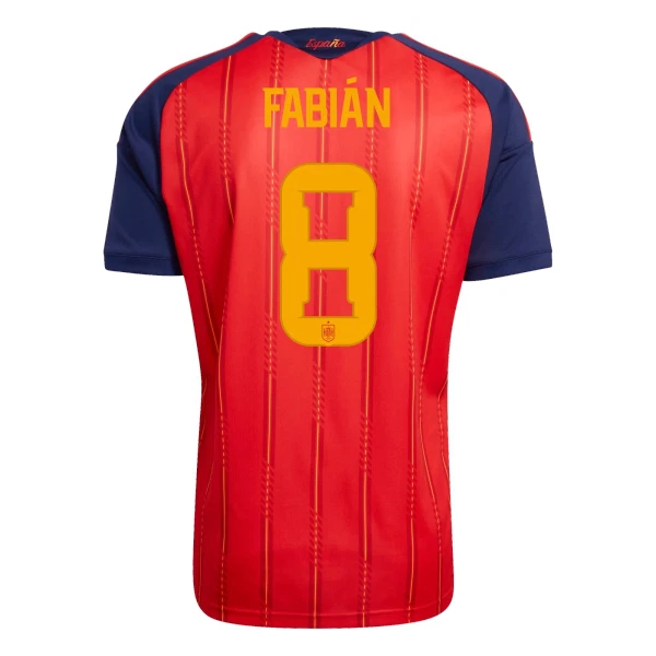 Camiseta España Fabian Ruiz 8 Hombre 1ª Equipación Mundial 2026