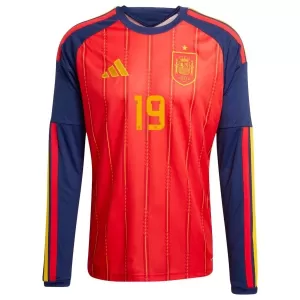 Camiseta España Lamine Yamal 19 Hombre 1ª Equipación Mundial 2026 Manga Larga