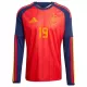 Camiseta España Lamine Yamal 19 Hombre 1ª Equipación Mundial 2026 Manga Larga