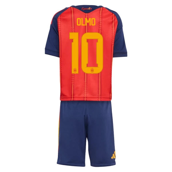 Camiseta España Olmo 10 Niños 1ª Equipación Mundial 2026