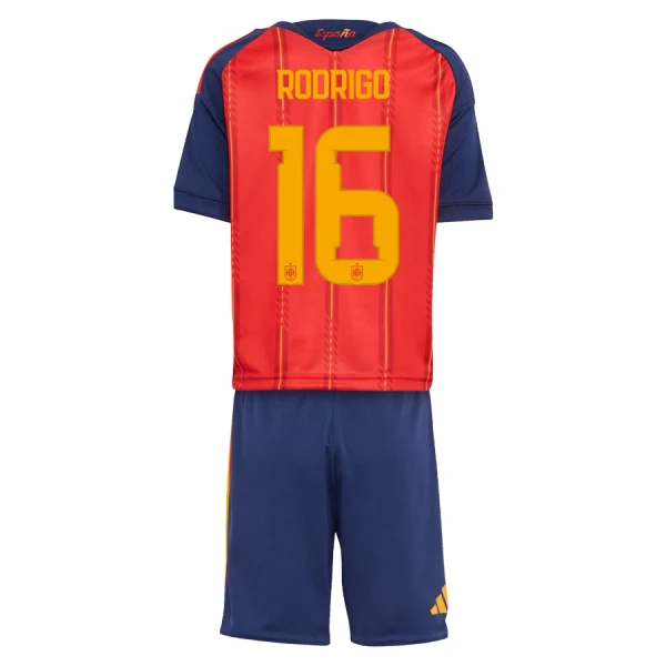 Camiseta España Rodrigo Hernández 16 Niños 1ª Equipación Mundial 2026