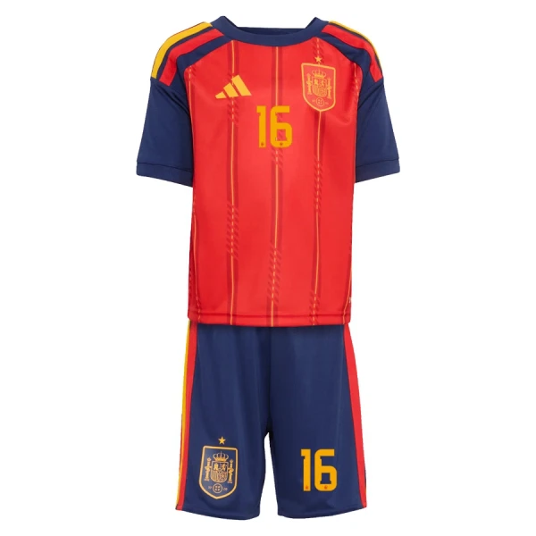 Camiseta España Rodrigo Hernández 16 Niños 1ª Equipación Mundial 2026