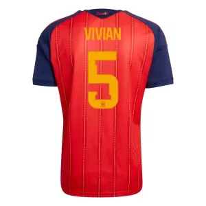 Camiseta España Vivian 5 Hombre 1ª Equipación Mundial 2026