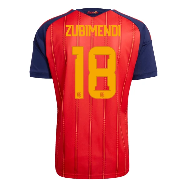 Camiseta España ZUBIMENDI 18 Hombre 1ª Equipación Mundial 2026