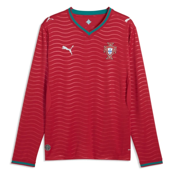 Camiseta Portugal Hombre 1ª Equipación Mundial 2026 Manga Larga
