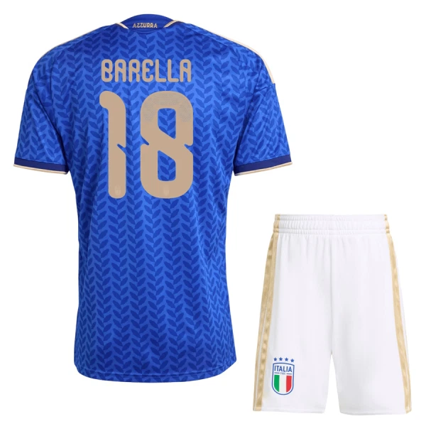Camiseta Italia Barella 18 Niños 1ª Equipación Mundial 2026