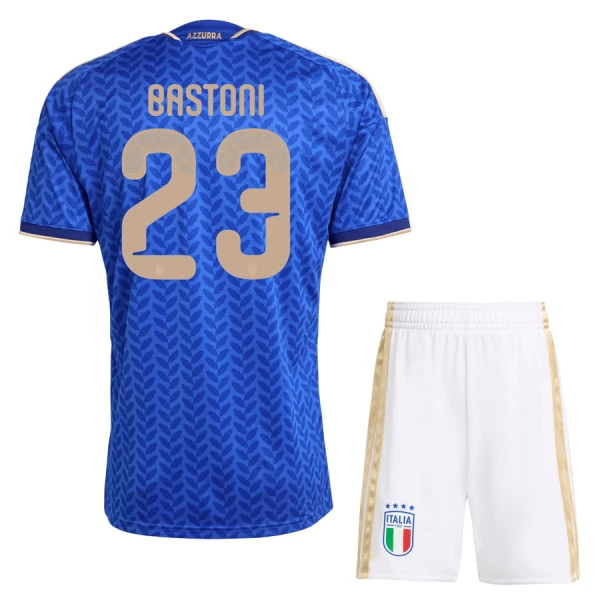 Camiseta Italia Bastoni 23 Niños 1ª Equipación Mundial 2026