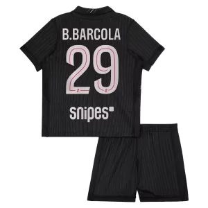 Camiseta Paris Saint-Germain B. Barcola 29 Niños 4ª Equipación Jordan 25/26