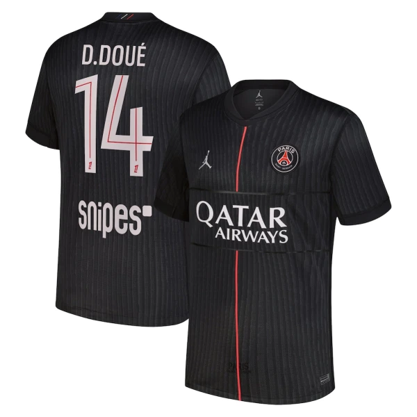 Camiseta Paris Saint-Germain D. Doue 14 Hombre 4ª Equipación Jordan 25/26