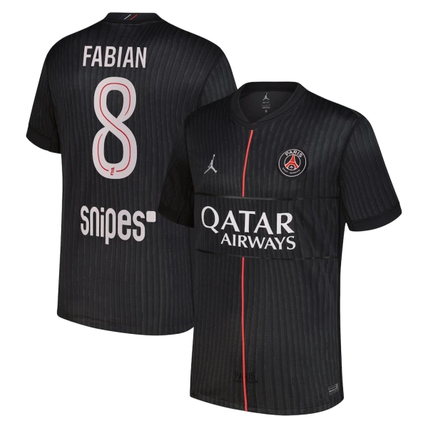 Camiseta Paris Saint-Germain Fabian Ruiz 8 Hombre 4ª Equipación Jordan 25/26
