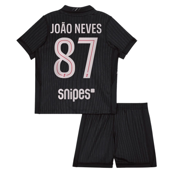 Camiseta Paris Saint-Germain Joao Neves 87 Niños 4ª Equipación Jordan 25/26