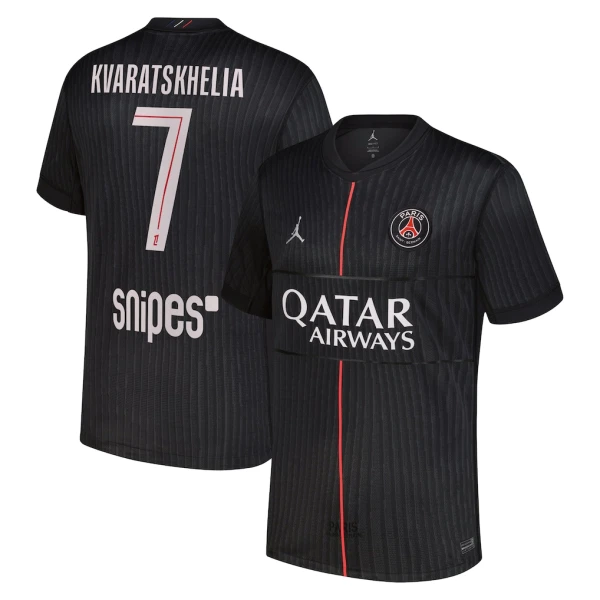 Camiseta Paris Saint-Germain Kvaratskhelia 7 Hombre 4ª Equipación Jordan 25/26