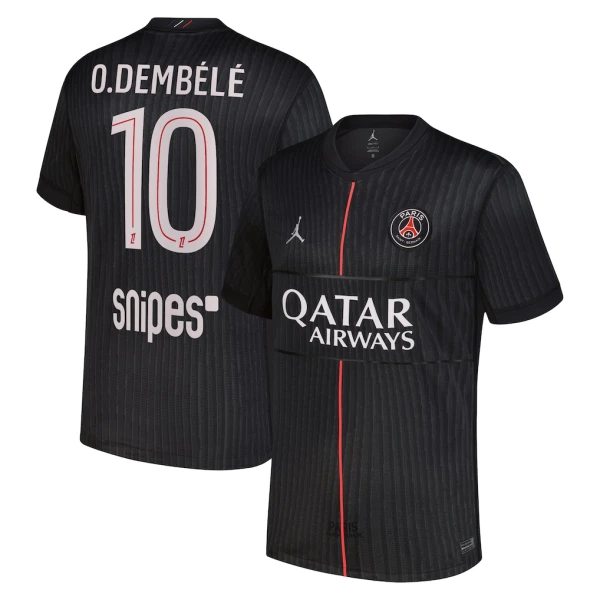 Camiseta Paris Saint-Germain Ousmane Dembélé 10 Hombre 4ª Equipación Jordan 25/26
