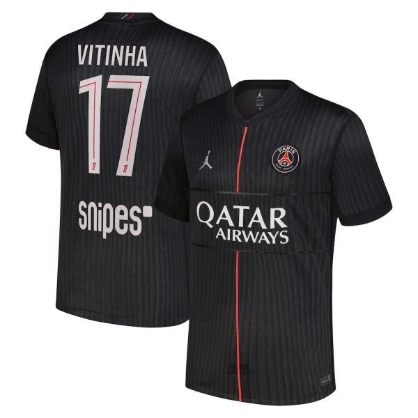 Camiseta Paris Saint-Germain Vitinha 17 Hombre 4ª Equipación Jordan 25/26