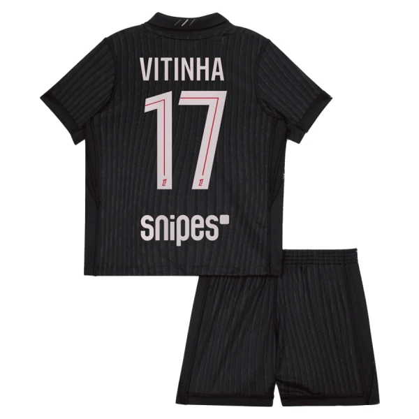 Camiseta Paris Saint-Germain Vitinha 17 Niños 4ª Equipación Jordan 25/26