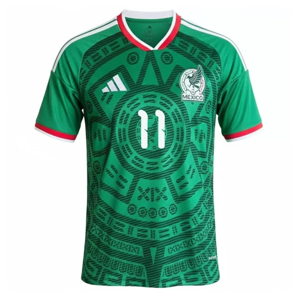 Camiseta México S.Gimenez 11 Hombre 1ª Equipación Mundial 2026