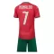 Camiseta Portugal Cristiano Ronaldo 7 Niños 1ª Equipación Mundial 2026