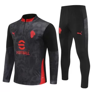 Conjunto de sudadera de entrenamiento AC Milan Hombre 25/26 Negro
