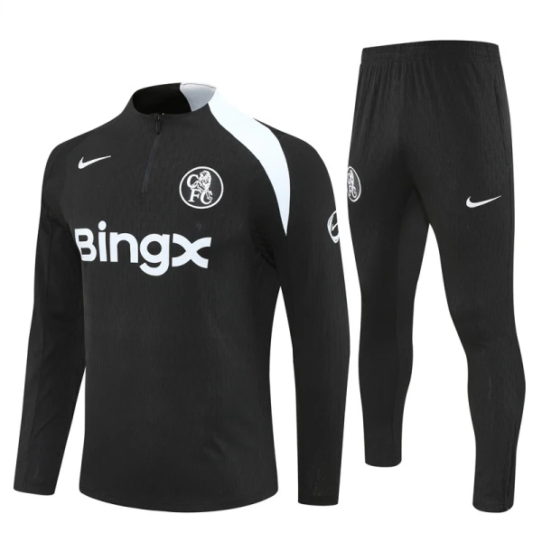 Conjunto de sudadera de entrenamiento Chelsea Hombre 25/26 Negro