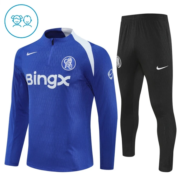 Conjunto de sudadera de entrenamiento Chelsea Niños 25/26 Azul
