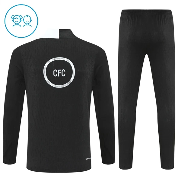 Conjunto de sudadera de entrenamiento Chelsea Niños 25/26 Negro