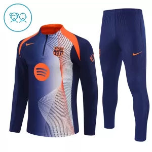 Conjunto de sudadera de entrenamiento FC Barcelona Niños 25/26 Azul