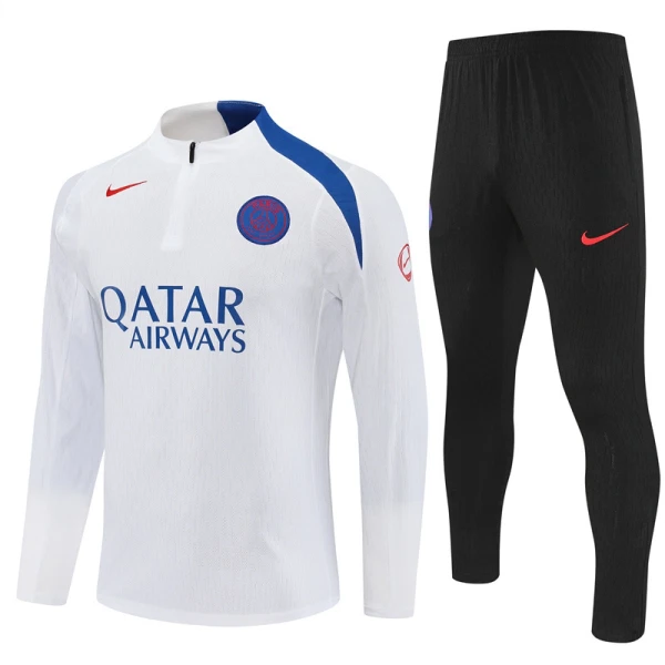 Conjunto de sudadera de entrenamiento Paris Saint-Germain Hombre 25/26 Blanco