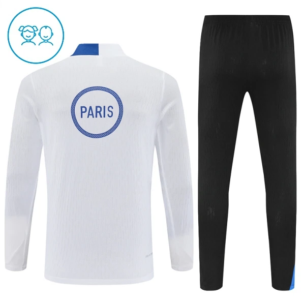 Conjunto de sudadera de entrenamiento Paris Saint-Germain Niños 25/26 Blanco