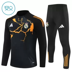 Conjunto de sudadera de entrenamiento Real Madrid Niños 25/26 Negro