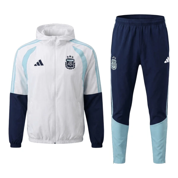 Chaqueta De Entrenamiento Con Capucha Argentina Hombre 26/27 Blanco