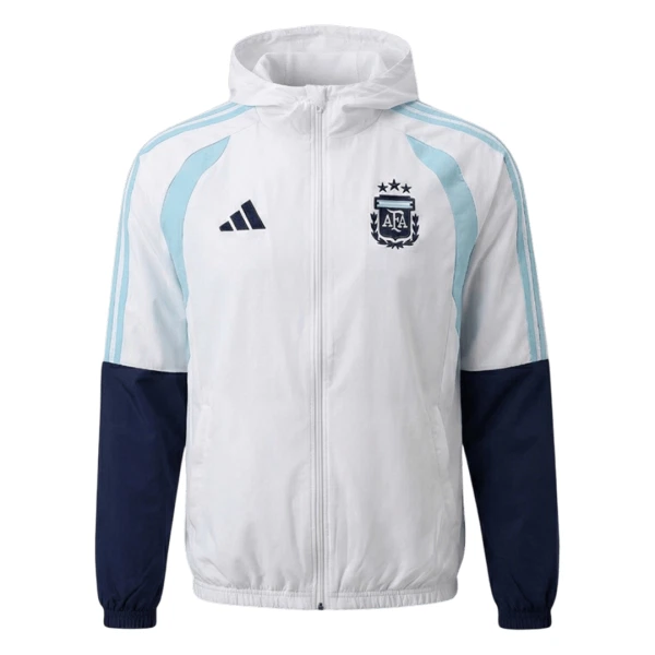 Chaqueta De Entrenamiento Con Capucha Argentina Hombre 26/27 Blanco