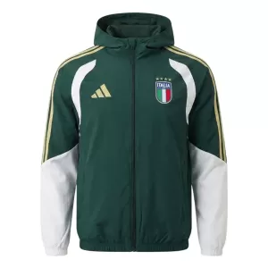 Chaqueta De Entrenamiento Con Capucha Italia Hombre 26/27 Verde