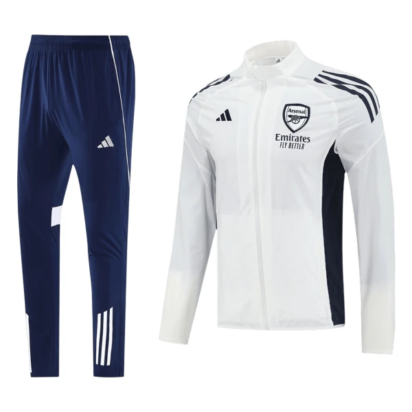Conjunto De Chaqueta De Entrenamiento Arsenal Hombre 25/26 Blanco Conjunto De Chaqueta De Entrenamiento Arsenal Hombre 25/26 Blanco