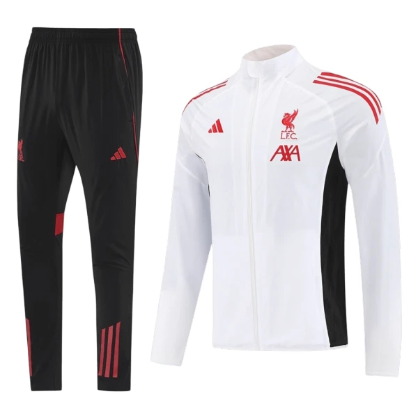 Conjunto De Chaqueta De Entrenamiento Liverpool Hombre 25/26 Blanco Conjunto De Chaqueta De Entrenamiento Liverpool Hombre 25/26 Blanco