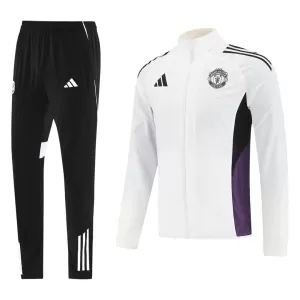 Conjunto De Chaqueta De Entrenamiento Manchester United Hombre 25/26 Blanco