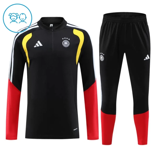 Conjunto de sudadera de entrenamiento Alemania Niños 26/27 Negro Conjunto de sudadera de entrenamiento Alemania Niños 26/27 Negro